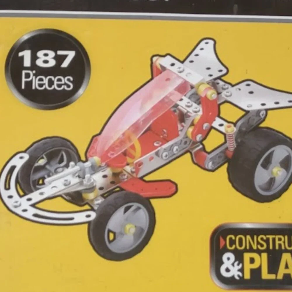 STANLEY DUNE BUGGY MODEL CONSTRUCT & PLAY 187 PIECES NEW OPEN BOX BOX BOX DAMAGE